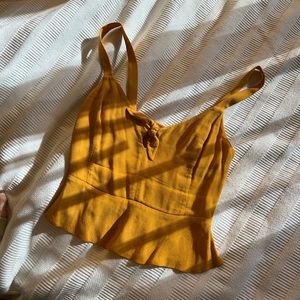 Wilfred Yellow Bow Tank